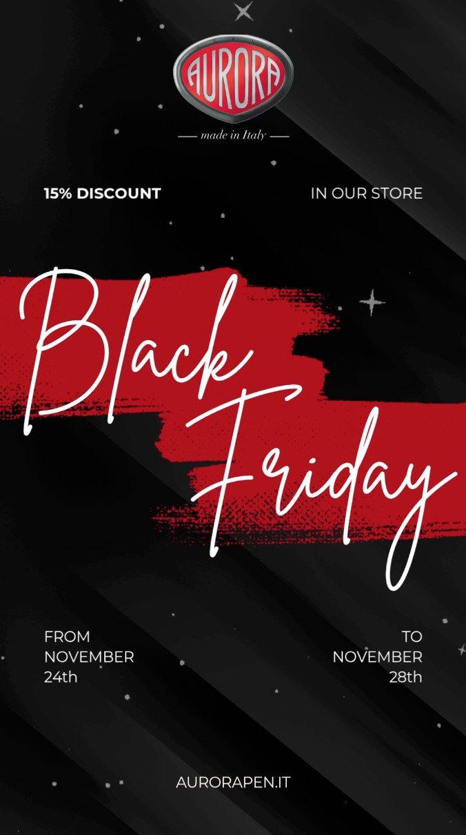 aurorapenofficial 게시물 이미지: 🖤 Black Friday is coming to Aurora.
Next week,...