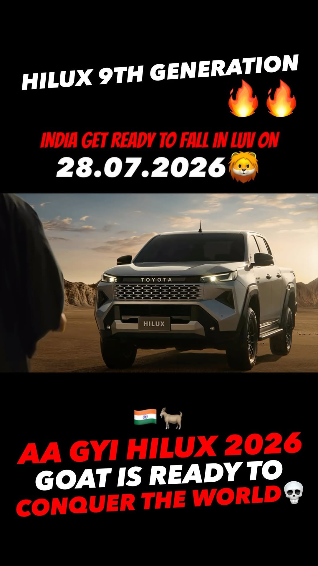 autojournal_india 게시물 이미지: “TOYOTA का अगला SHER🔥HILUX VS SUMO💀 कौन...