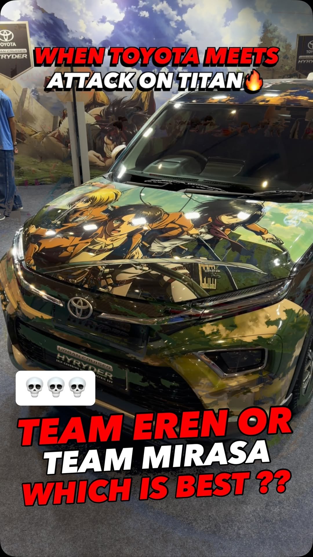 autojournal_india 게시물 이미지: “TOYOTA HYRYDER🔥ATTACK ON TITAN EDITION⚔️”...