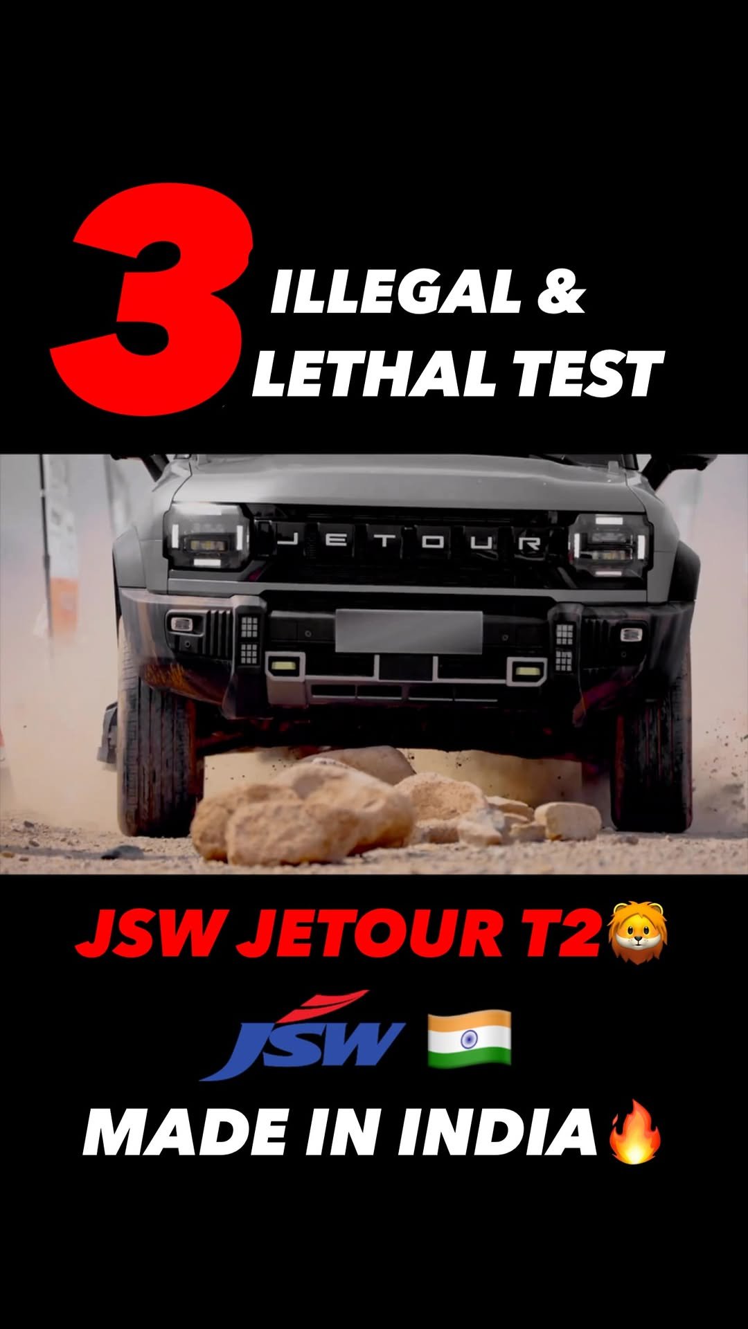 autojournal_india 게시물 이미지: “JSW JETOUR T2🔥BATTERY को तोड़ मरोड़ और ख़त्म...