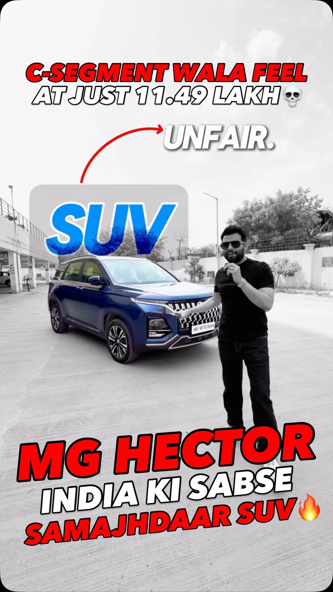 autojournal_india 게시물 이미지: “आपके स्मार्टफोन से समझदार🔥MG HECTOR♥️” NOT...