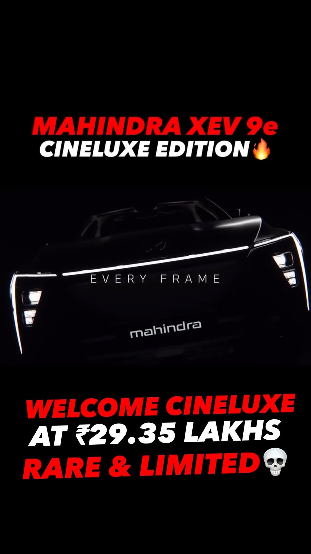 autojournal_india 게시물 이미지: “महिंद्रा XEV 9e🔥का LUXURY CINELUXE EDITION💀”...
