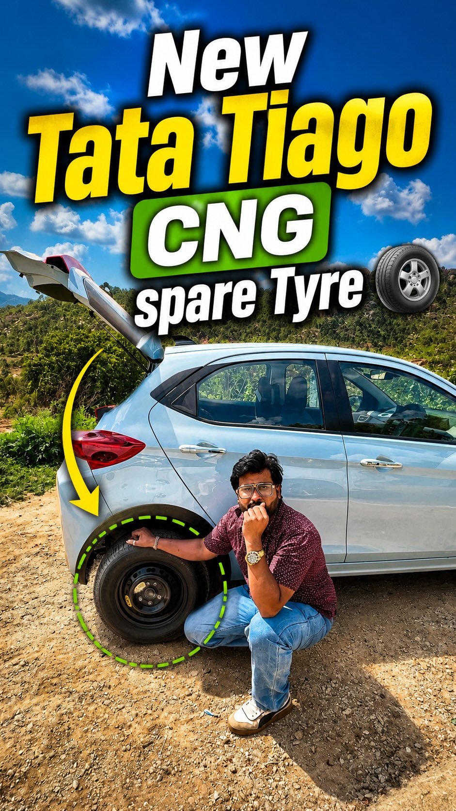 autoreview46 게시물 이미지: Tata Tiago CNG Gets a Spare Tyre! 
Finally!...