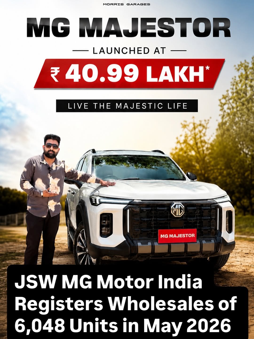 autoreview46 게시물 이미지: JSW MG Motor India Registers Wholesales of...