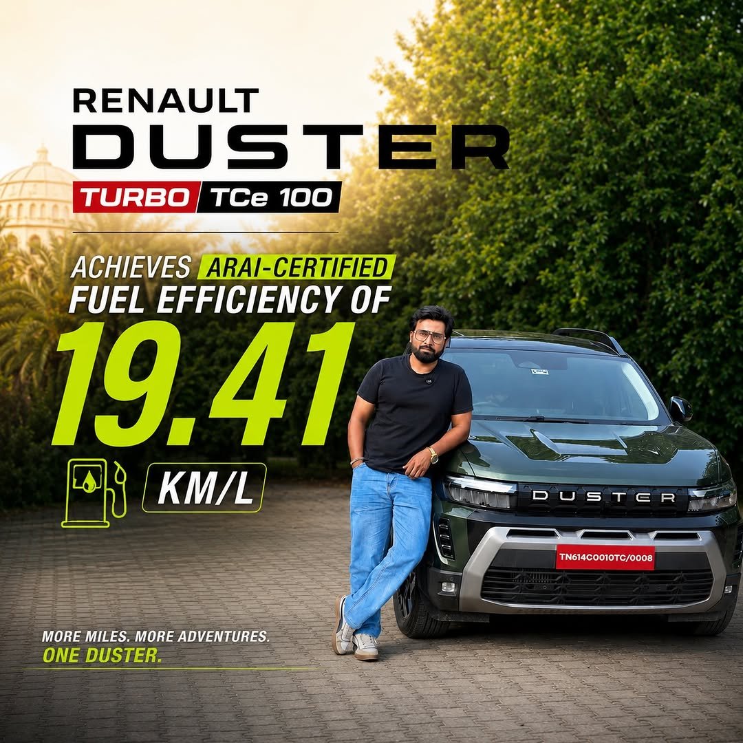 autoreview46 게시물 이미지: Renault Duster Turbo TCe 100 Achieves ARAI-...
