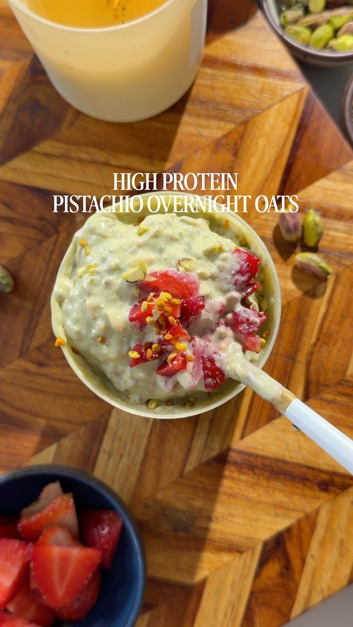 avocado_skillet 게시물 이미지: These pistachio overnight oats are the high...