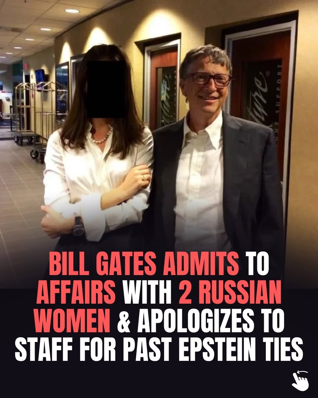 Photo by Awareness • Mindset • Success • AI • Tech on March 04, 2026. May be an image of one or more people, people standing and text that says 'BILL GATES ADMITS TO AFFAIRS WITH 2 RUSSIAN WOMEN & APOLOGIZES TO STAFF FOR PAST EPSTEIN TIES'.