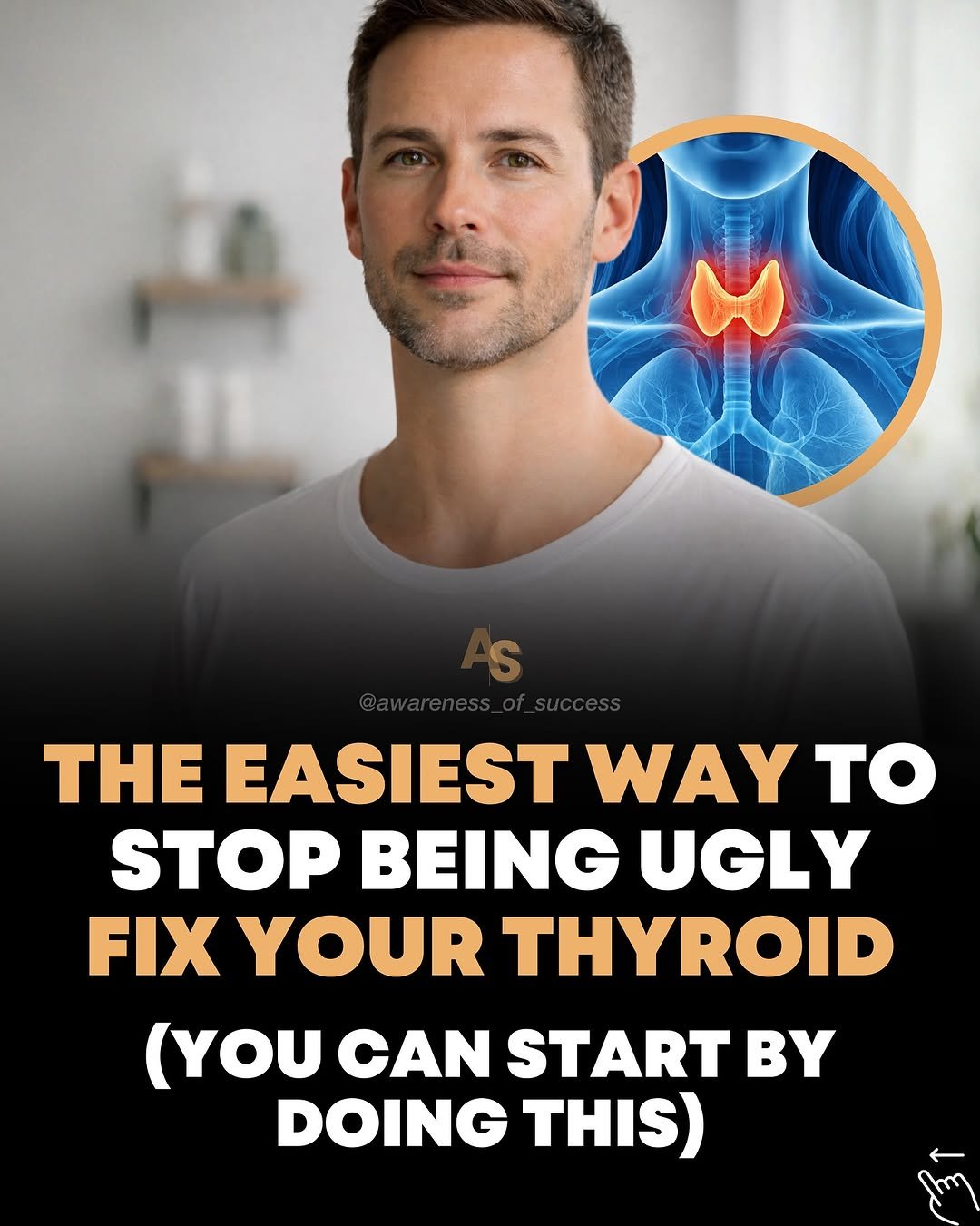 Photo by Awareness • Mindset • Success • AI • Tech on January 16, 2026. May be an image of text that says 'S THE EASIEST WAY to STOP BEING UGLY FIX YOUR THYROID (YOU CAN START BY DOING THIS) Am'.