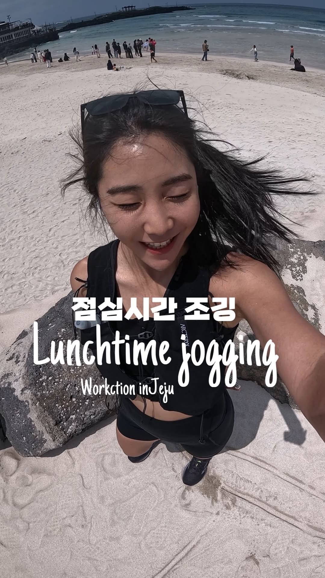 azil_hyuner 게시물 이미지: 제주 워케이션 3일만에 날씨가 맑아졌다!
이때다

오전근무 전, 미리 러닝복장...
