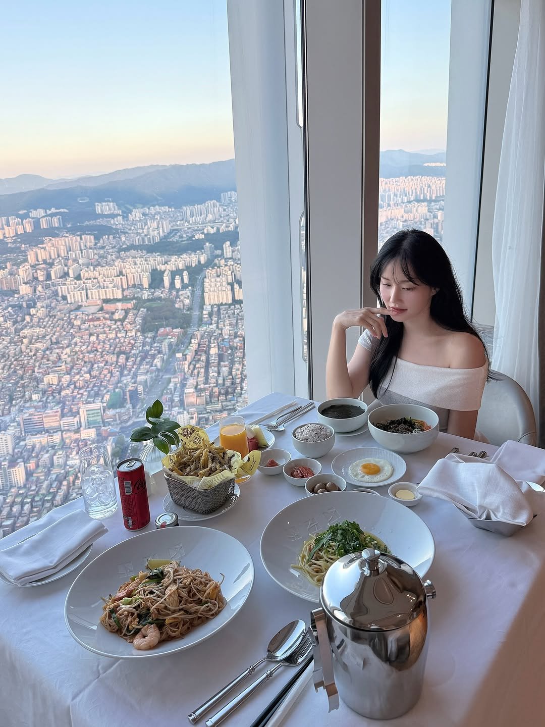 Photo shared by 변민서 on July 27, 2025 tagging @_im_diane. May be an image of 1 person, Victoria Peak and text.