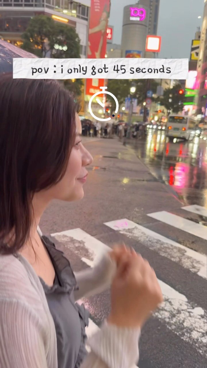 babbly__ 게시물 이미지: 🚦45초안에 뛰고 포즈잡고 찍고 돌아오기 #시부야스크램블
