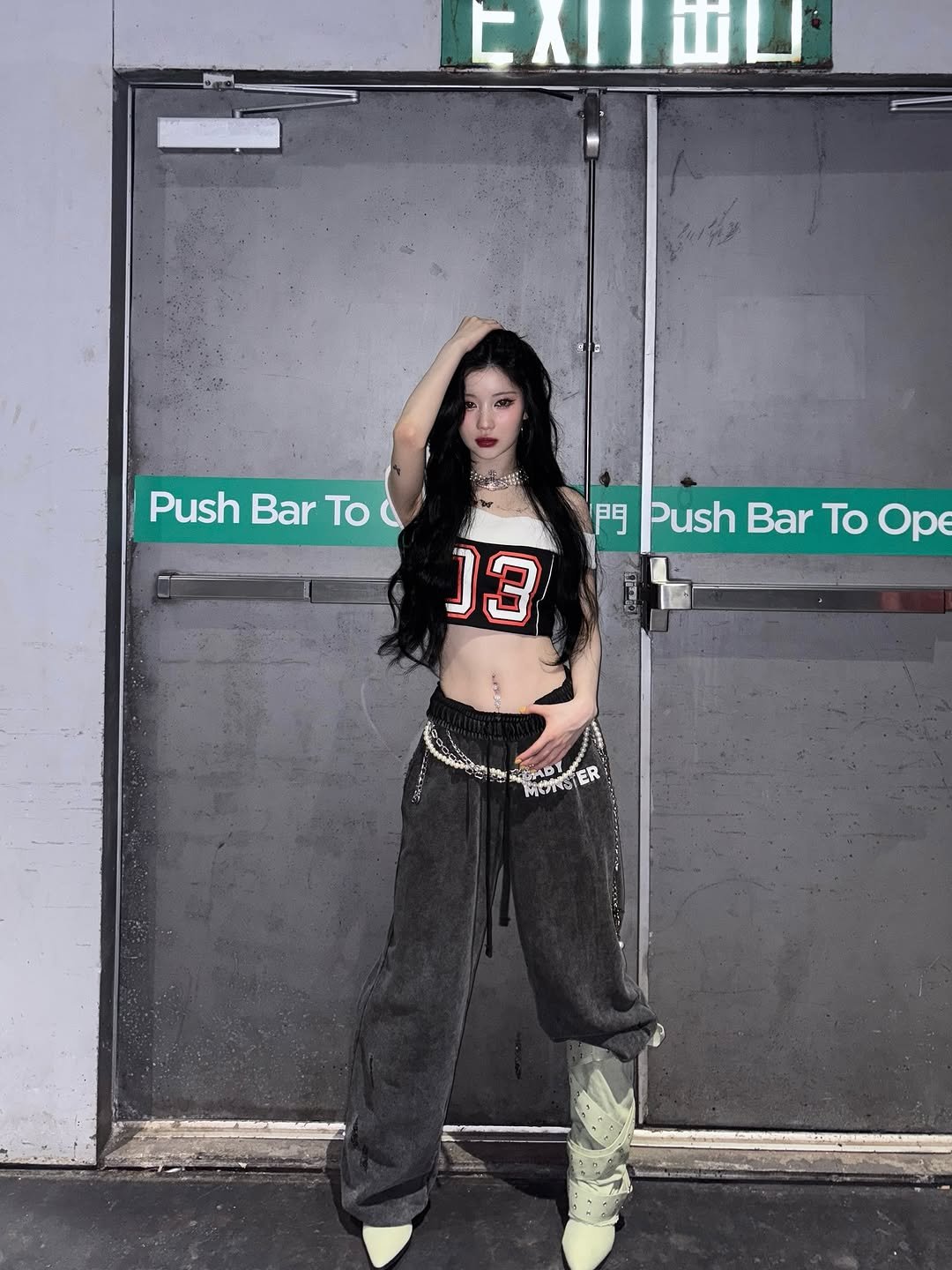 Photo by BABYMONSTER (베이비몬스터) on June 10, 2025. May be an image of 1 person and text.