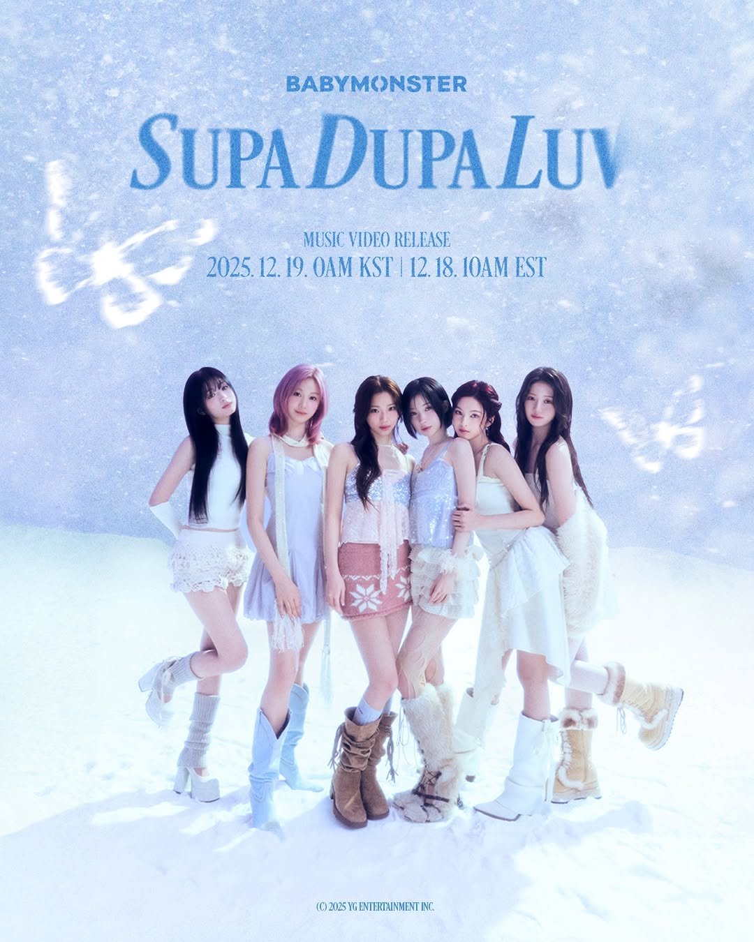 Photo by BABYMONSTER (베이비몬스터) on December 17, 2025. May be an image of poster and text.