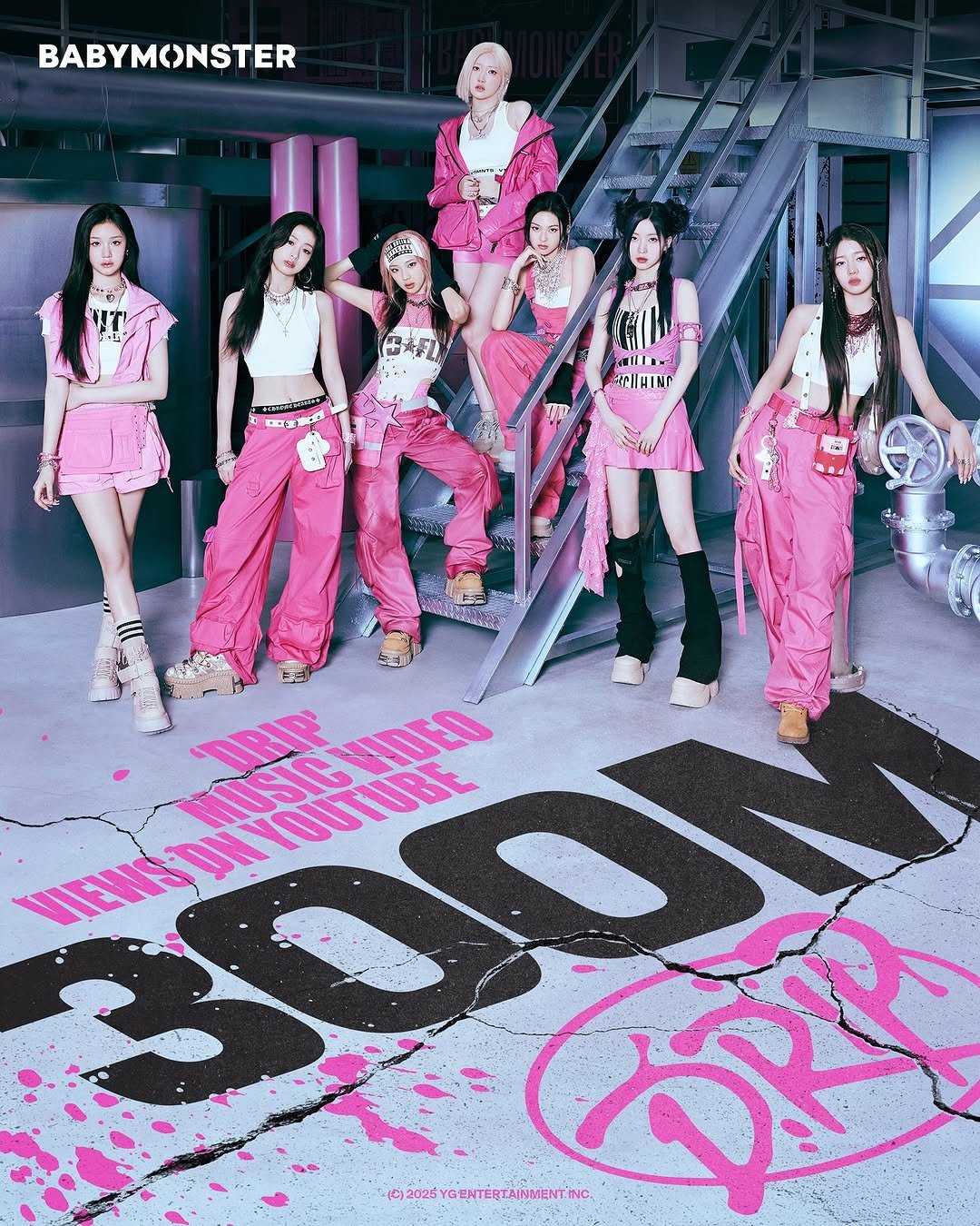 Photo by BABYMONSTER (베이비몬스터) on September 27, 2025. May be an image of 7 people, poster and text.