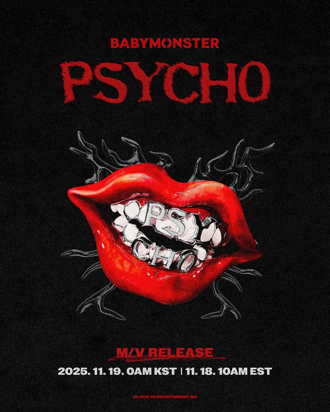 Photo by BABYMONSTER (베이비몬스터) on November 06, 2025. May be an image of poster, magazine and text.