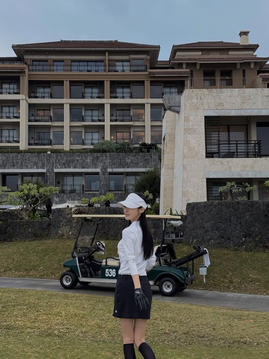 Photo by 바다 Bada on February 25, 2026. May be an image of golf, golf cart, golf course and text.