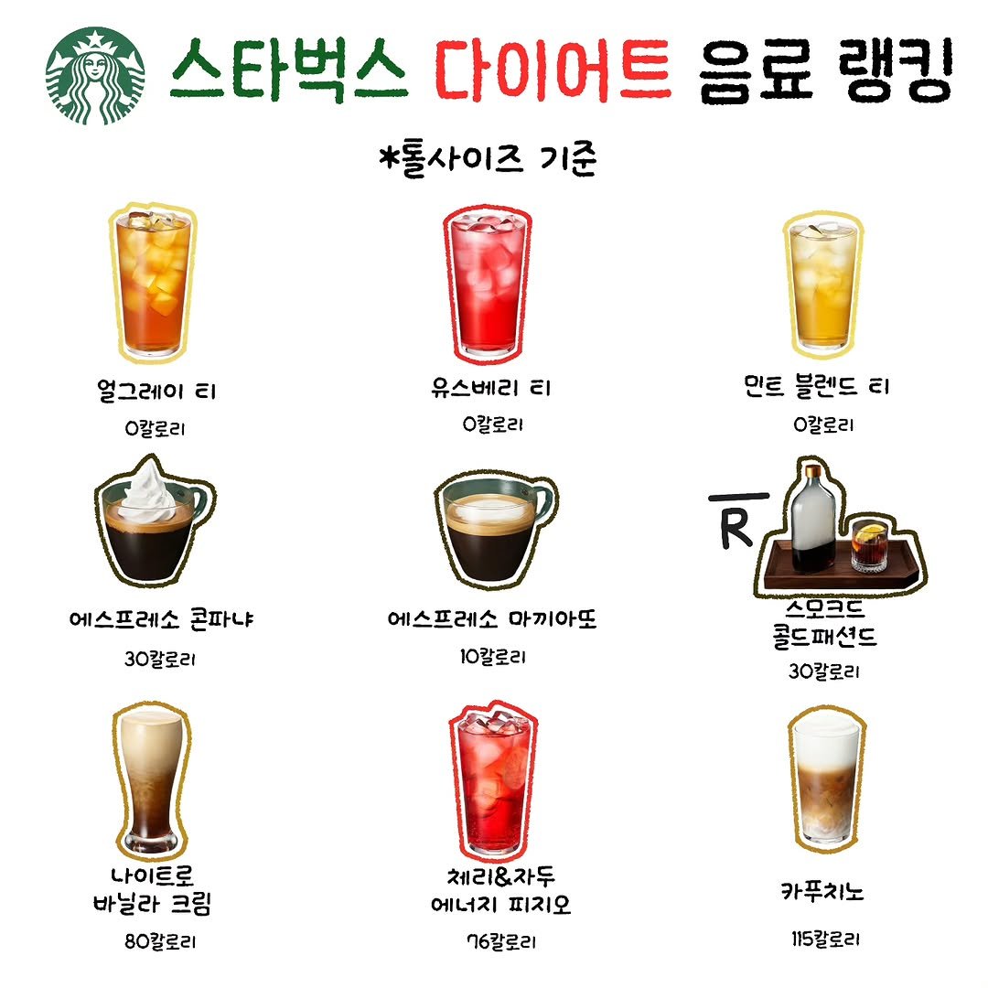 baessal_sook 게시물 이미지: 다이어트할 때, 아직도 아아만 드시나요?

요즘 괜찮은 스타벅스 다이어트 음료...