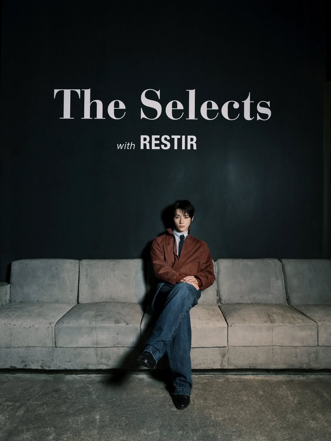 Photo shared by BEOMGYU of TXT on November 11, 2025 tagging @restirofficial, @the_selects, and @kocca_fashion. May be an image of poster, magazine, book and text that says 'The Selects with RESTIR'.
