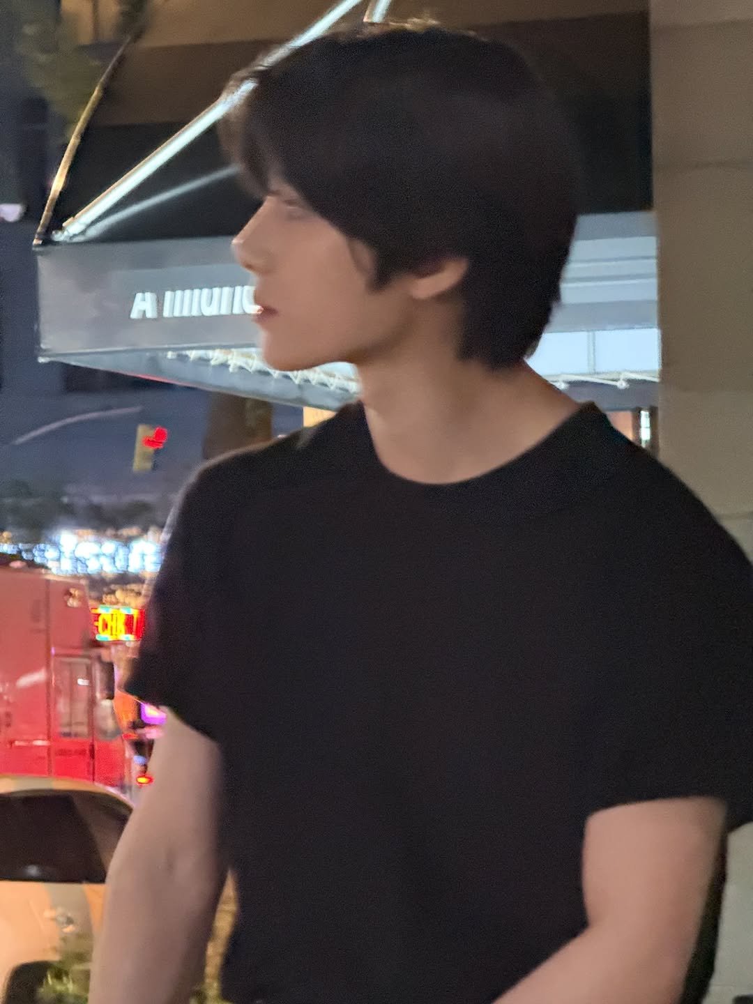 Photo by BEOMGYU of TXT on October 12, 2025. May be an image of one or more people, hair, top and text.