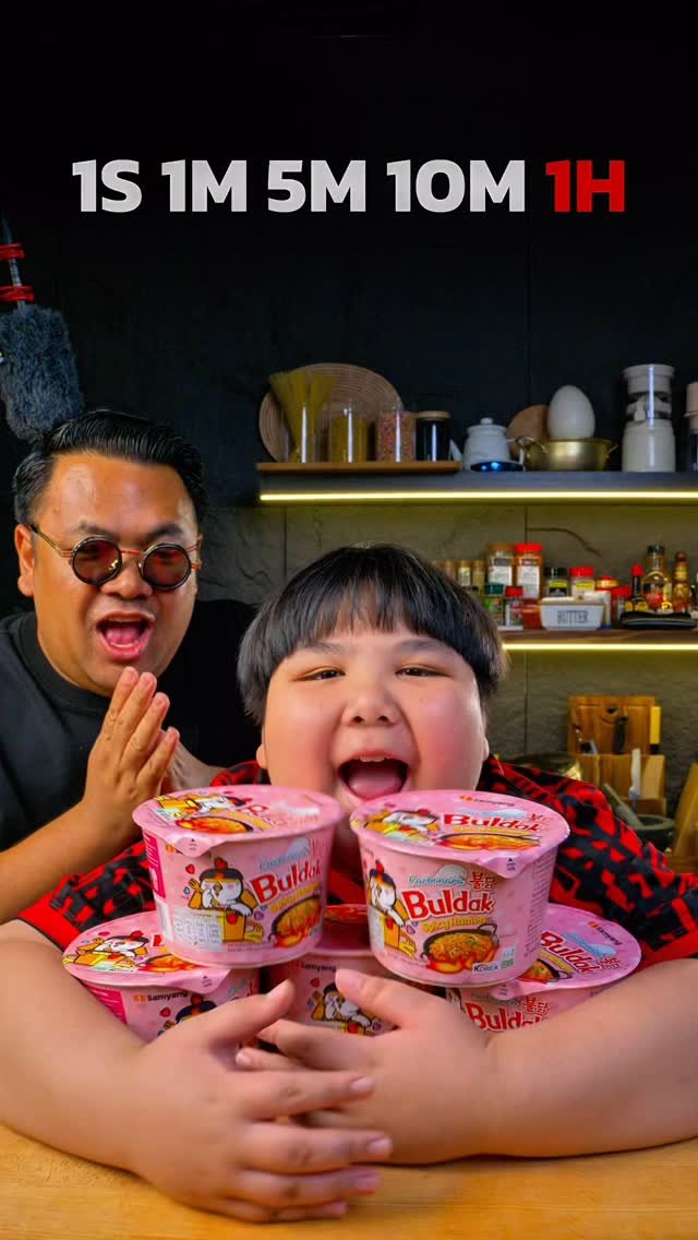 bankii_ii 게시물 이미지: Dad Vs Son Buldak Challenge 🔥😂