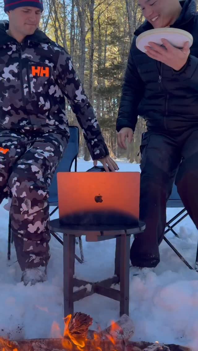 bayashi_tv 게시물 이미지: Snack vs Movie Intro – Ice Fishing 🎣 @nick.digiovanni