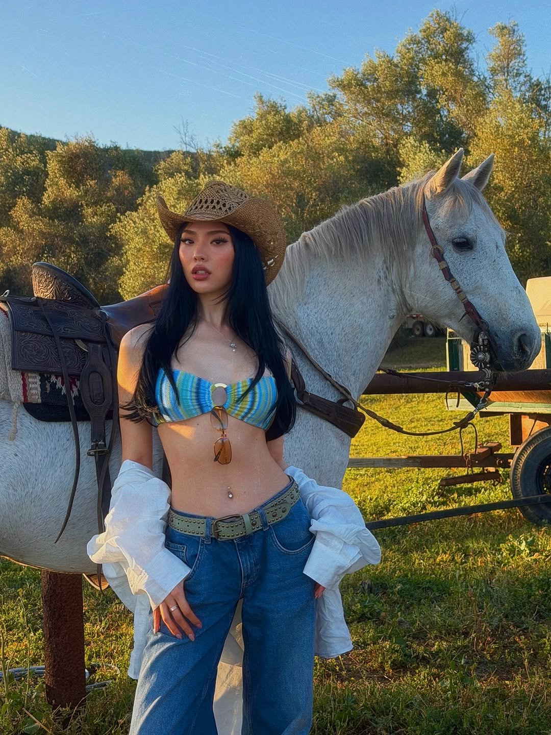 bbyambi 게시물 이미지: cowgirl for a day with @mondayswimwear 🤎
