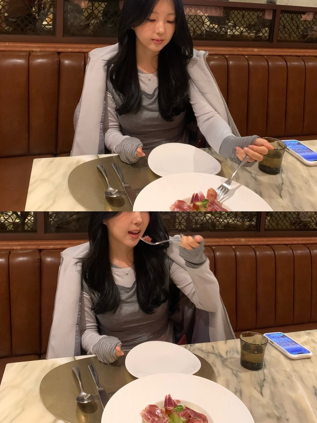 Photo by 뿅글이 on February 22, 2026. May be an image of dessert, fork and text.