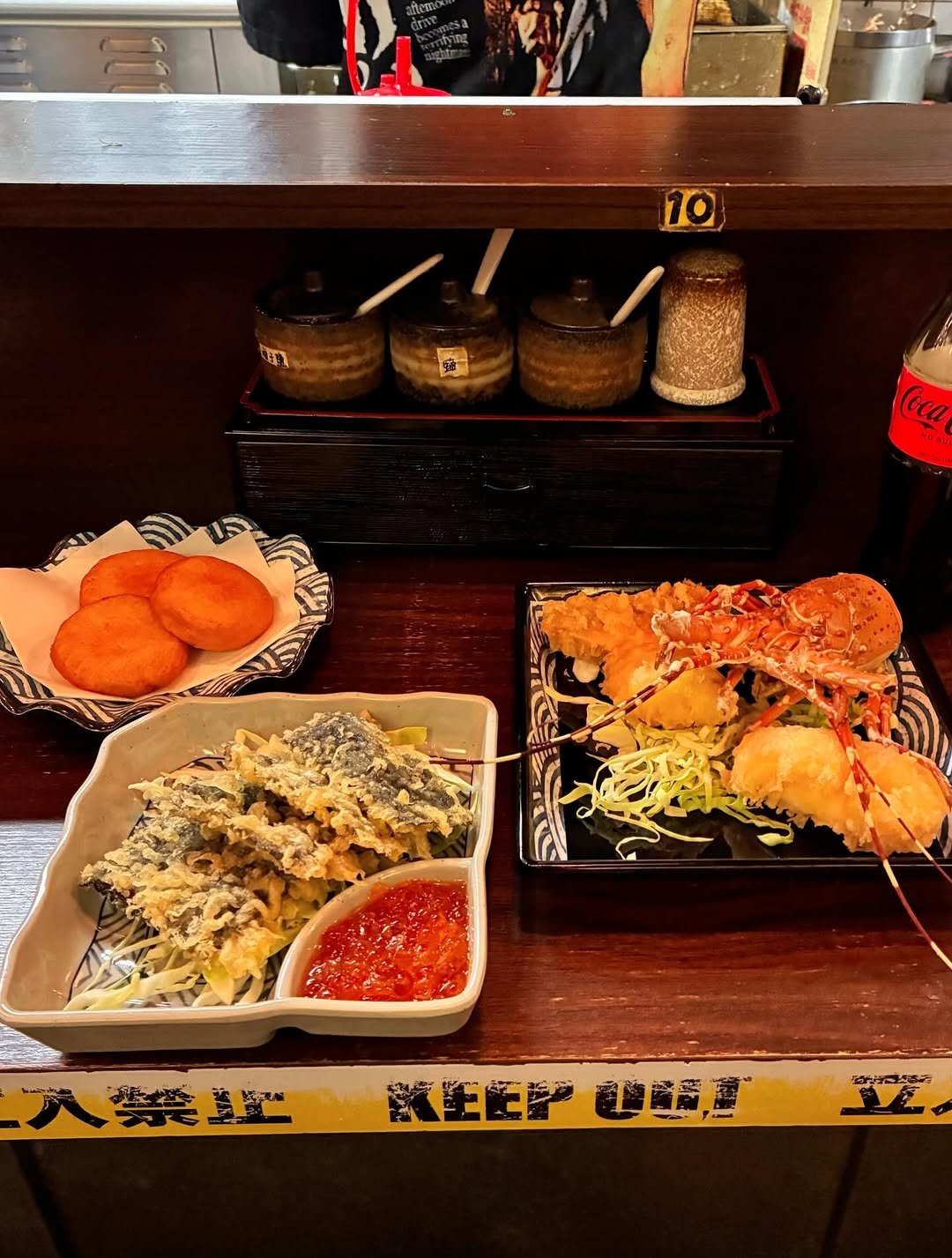 Photo by 승진 / JIN on March 30, 2026. May be an image of sushi, croquette, sashimi, seaweed, soy sauce and text.