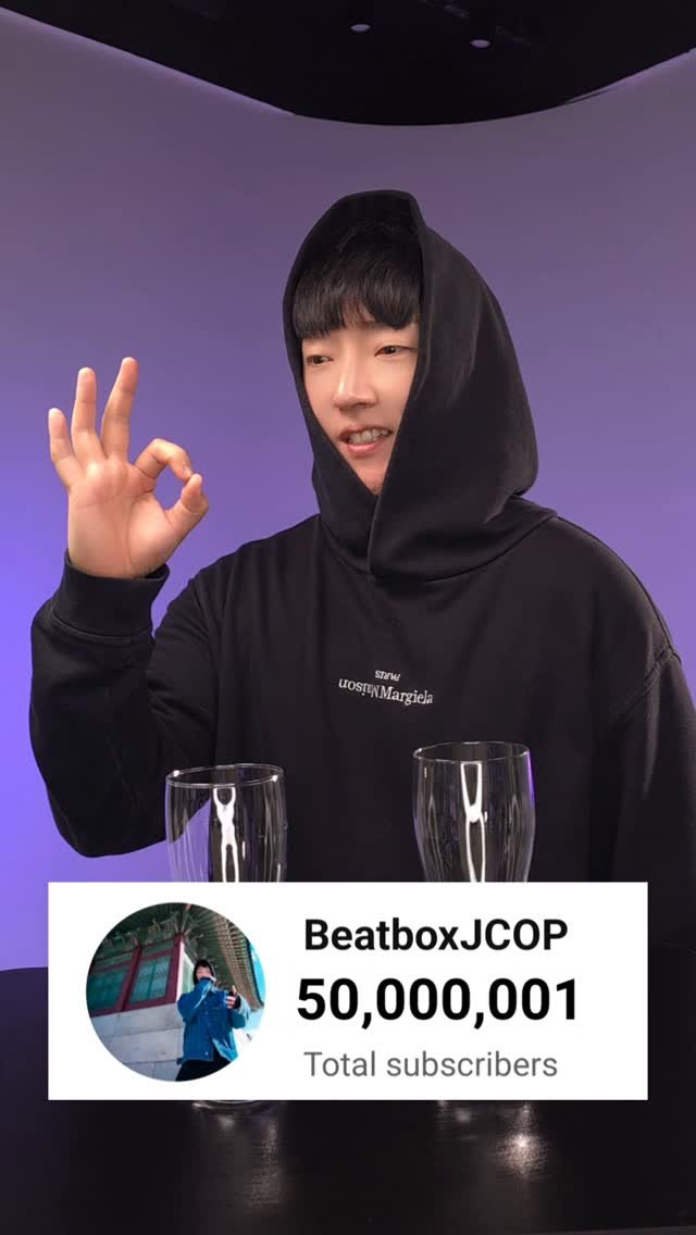 beatbox_jcop 게시물 이미지: The moment I hit 50million subscribers👌
Thanks...