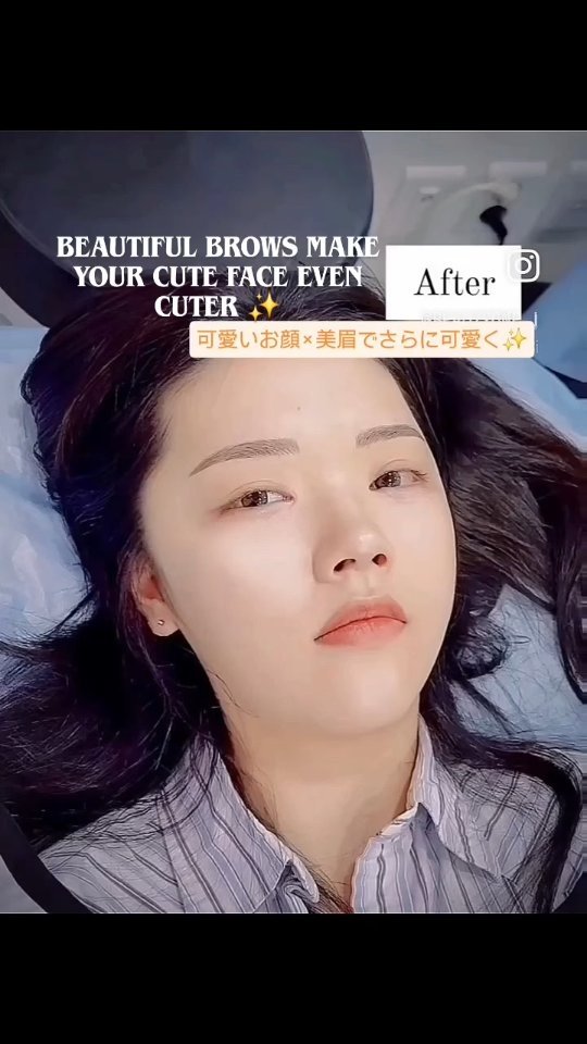 beautyone_j 게시물 이미지: Revealing the eyebrow art makeup procedure...