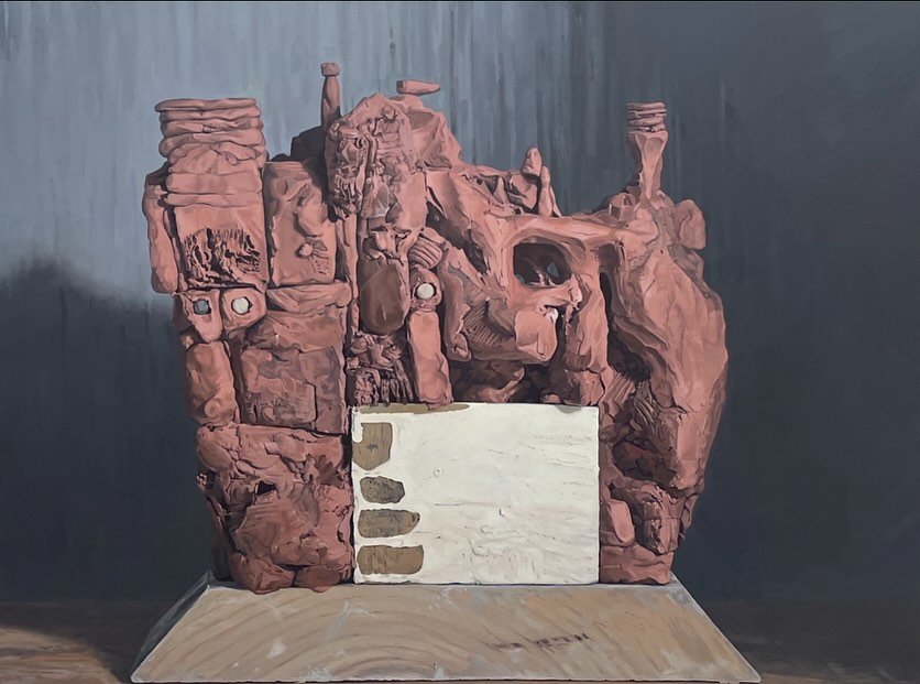 Photo shared by Below Grand Gallery on October 31, 2025 tagging @jackson_obrasky. May be art of sculpture and text.