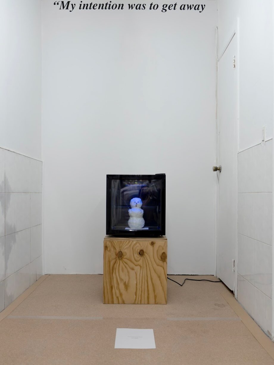 Photo shared by Below Grand Gallery on February 12, 2026 tagging @lzhenhua, and @this.frank.wang. May be an image of text that says '"My intention was to get away'.