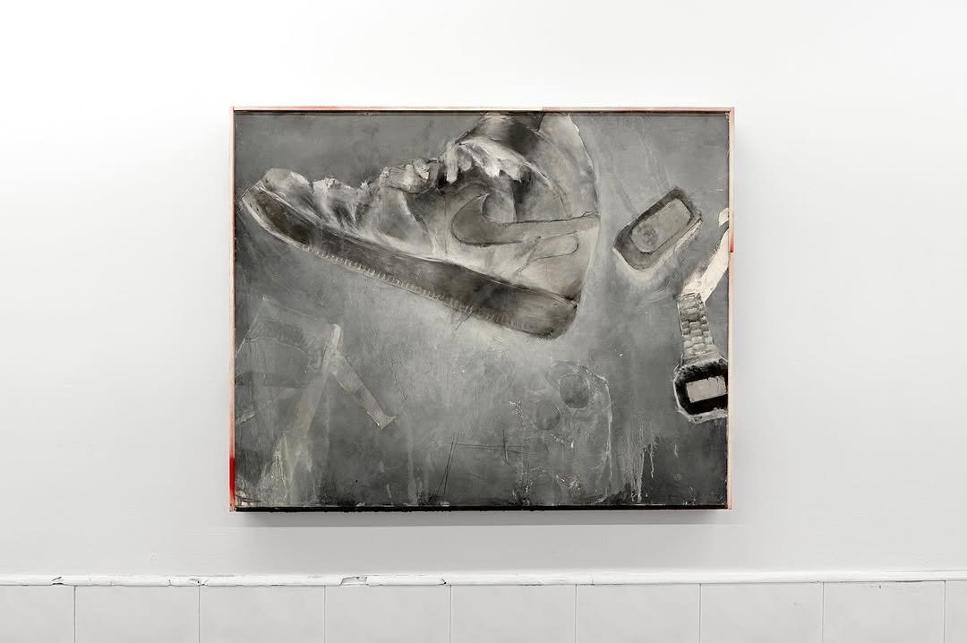 Photo shared by Below Grand Gallery on October 17, 2025 tagging @worldsstrongestpainter, and @catherine.mulligan. May be art of sculpture and text.