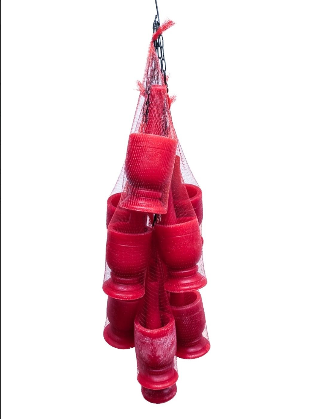 Photo by Below Grand Gallery on April 25, 2026. May be an image of candle holder, wind chime, lamp shade, thimble and text.