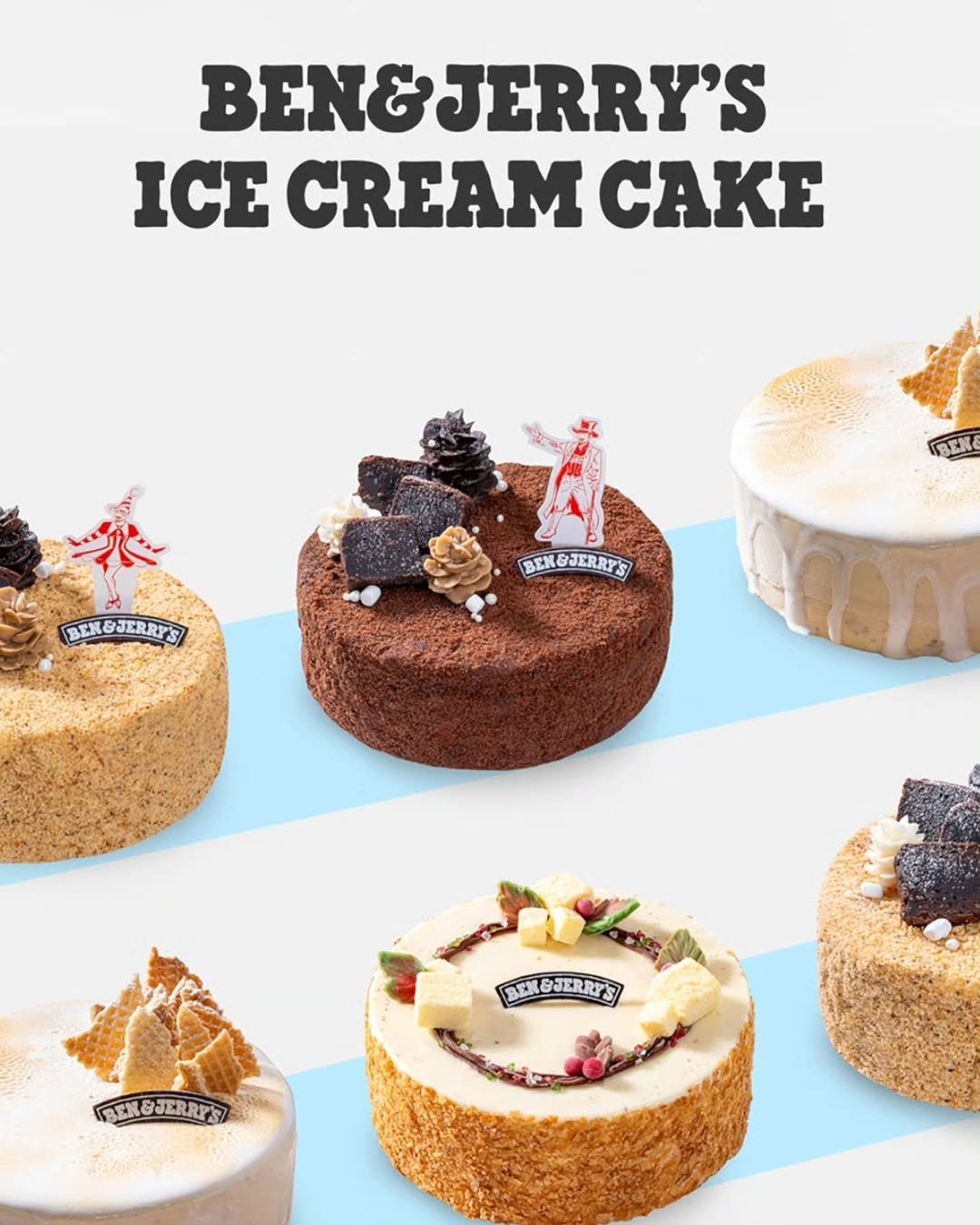Photo by 벤앤제리스 Ben&Jerry’s Korea on December 20, 2025. May be an image of gelato, ice cream and text that says 'BEN&JERRY'S BEN& ICE CREAM CAKE NEN BENSJERRY'S JERRY BEN BEROJERRY3 BEN BJERRY BEN BENSJERRY'S ఆ JERRY'S REKSJERRY3 SUERRESI'.