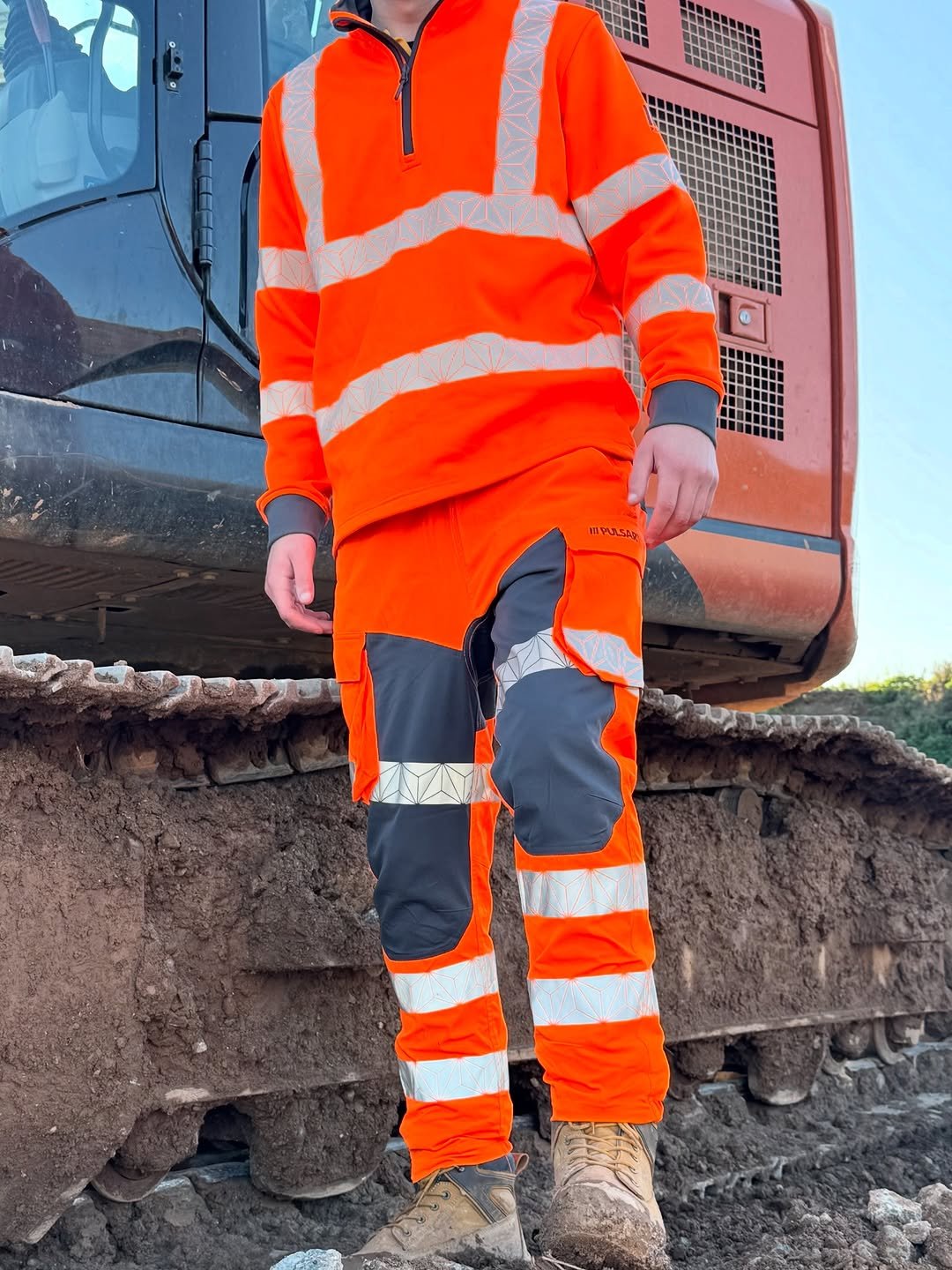 Photo shared by Ben Wade on December 04, 2025 tagging @pulsar_uk. May be an image of standing, vest, toecap shoes, helmet and text.