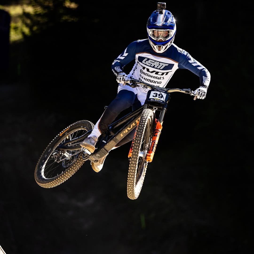 Photo by Bernard Kerr on September 20, 2025. May be an image of 1 person, racing a vehicle, bicycle and text.