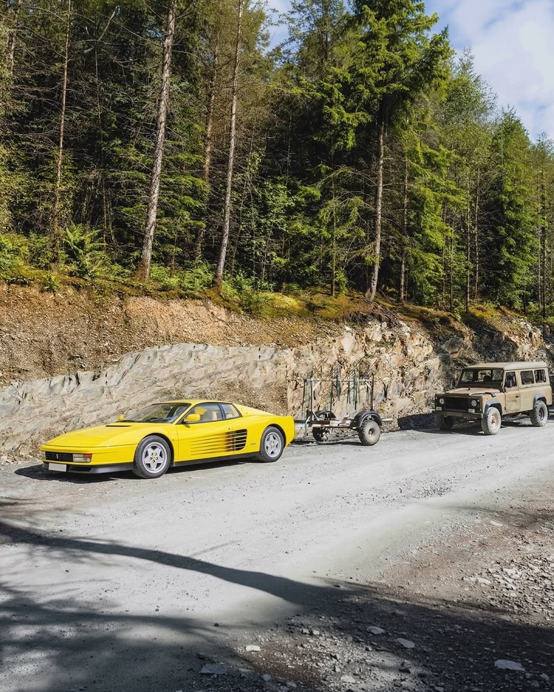 Photo by Dyfi Bike Park in Dyfi Bike Park with @bernard_kerr. May be an image of race car, convertible, road and text.