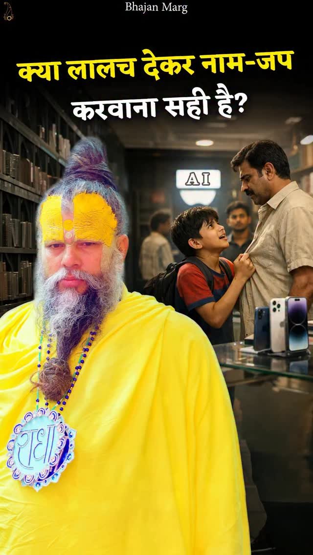 bhajanmarg_official 게시물 이미지: क्या लालच देकर नाम-जप करवाना सही है?

Bhajan...