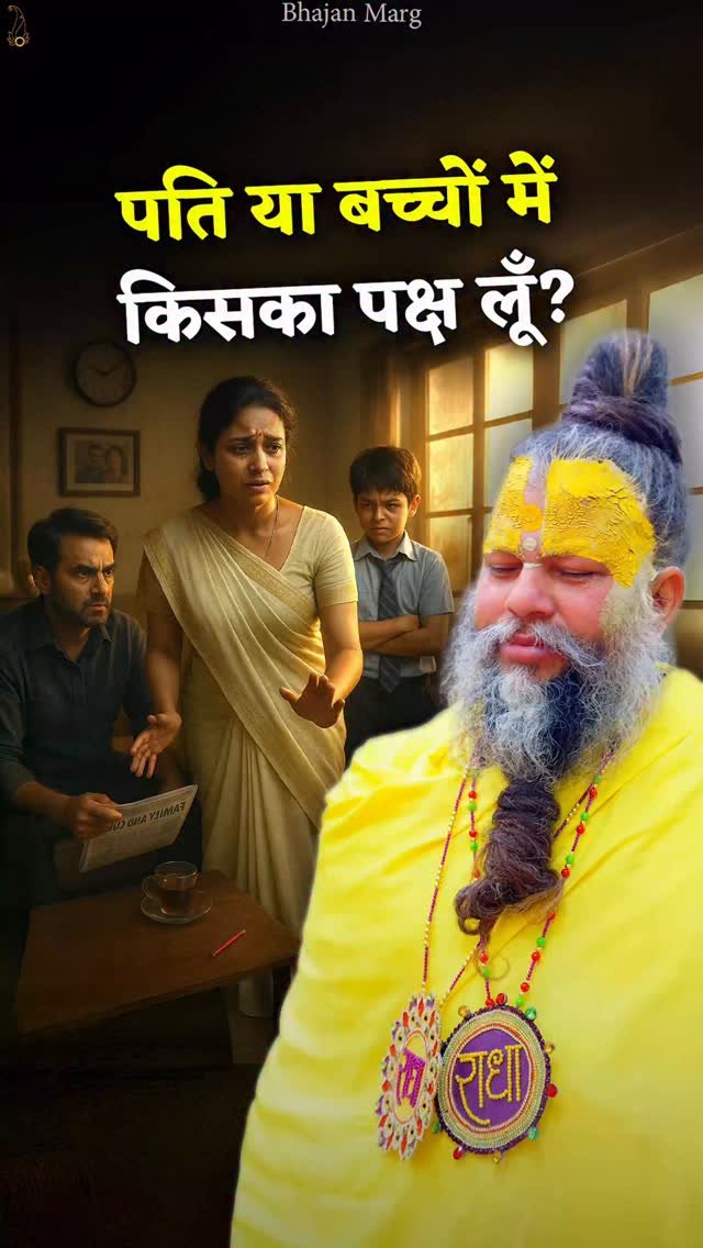bhajanmarg_official 게시물 이미지: पति या बच्चों में किसका पक्ष लूँ?

Bhajan Marg...