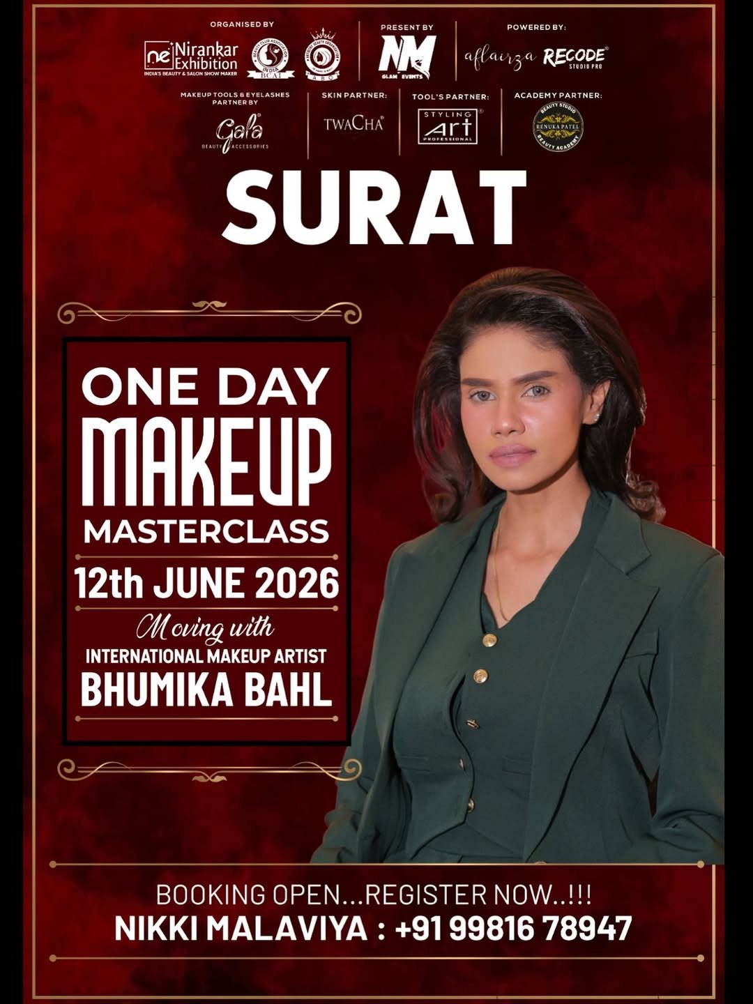 bhumikabahlofficial 게시물 이미지: Surat, it’s your turn! ✨
​I’m so excited to...