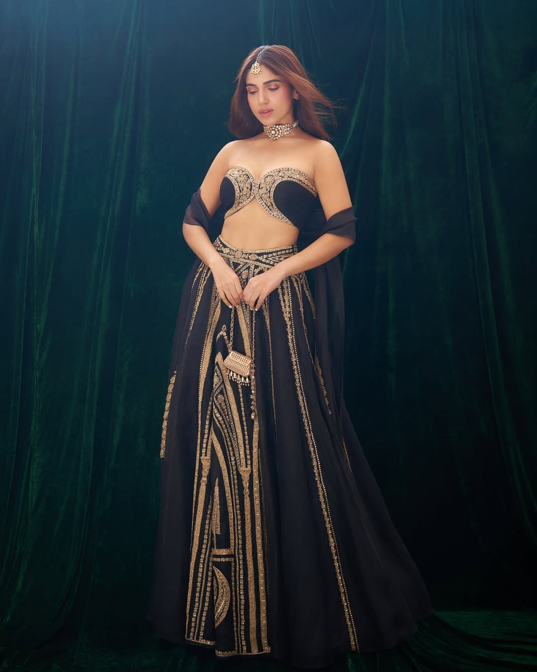 Photo by Bhumi Satish Pednekkar on November 21, 2025. May be an image of dress, gown and text.