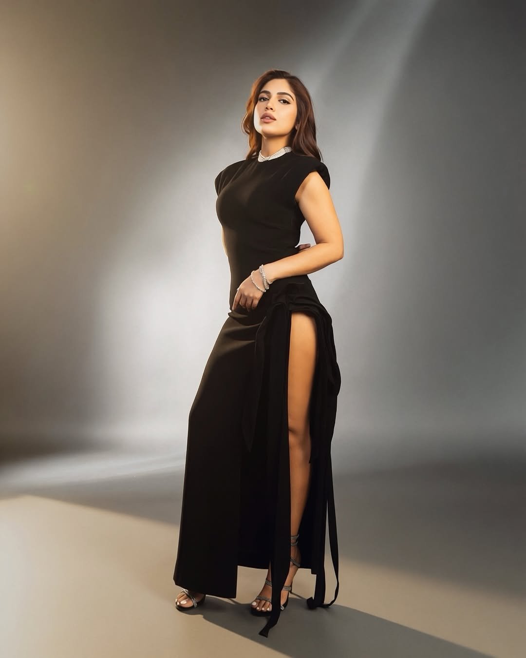 Photo by Bhumi Satish Pednekkar on April 22, 2026. May be an image of gown, dress and text.