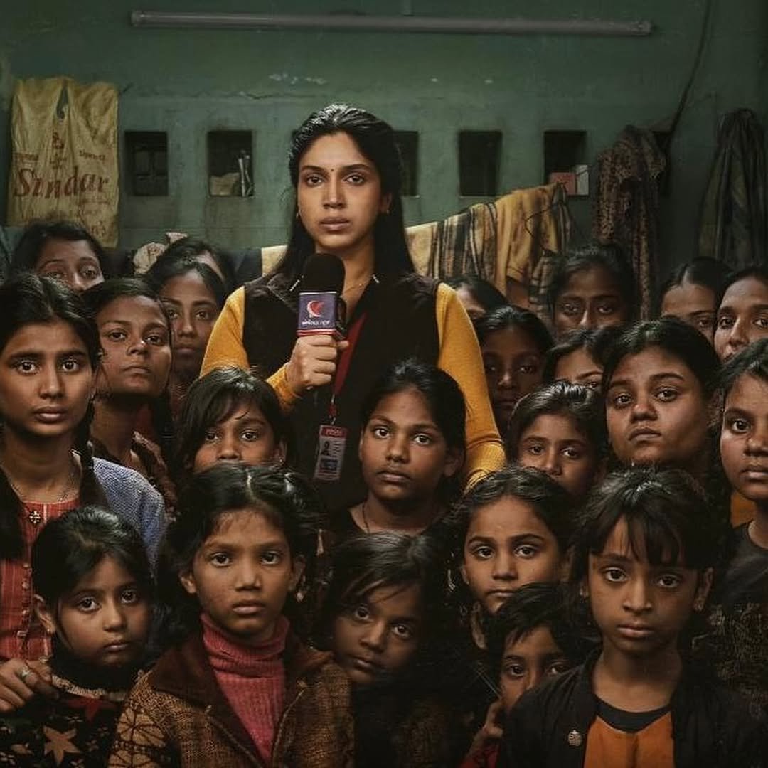 Photo by Bhumi Satish Pednekkar on November 14, 2025. May be a selfie of child, standing, poster and text.