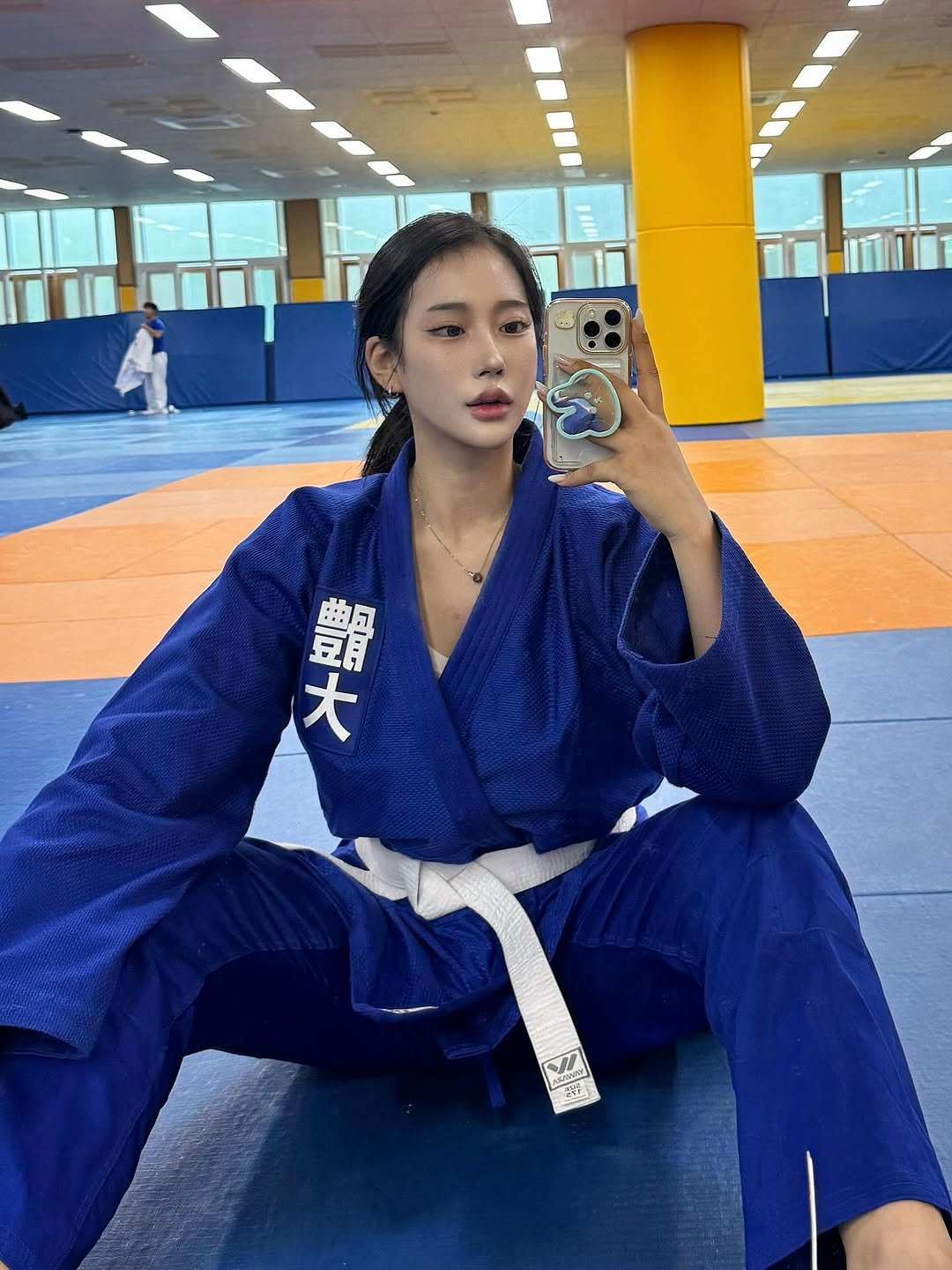 Photo by BIBI on September 08, 2025. May be an image of 1 person, performing martial arts and text.