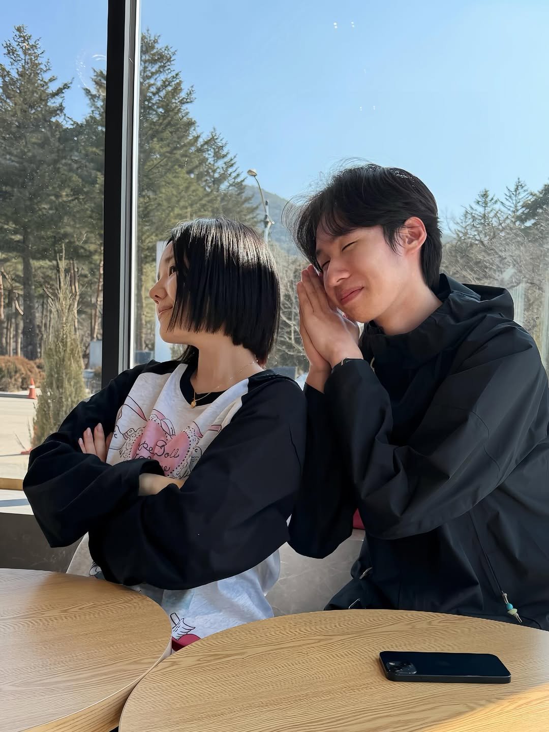 Photo by 은수좋은날 | EUNSOO on February 17, 2026. May be an image of one or more people, hair, duffle coat and text.