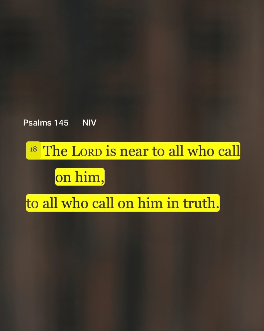 bible 게시물 이미지: Psalms 145:18