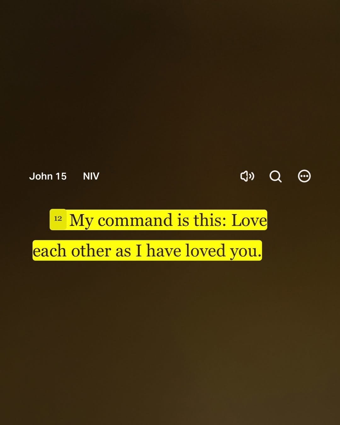 bible 게시물 이미지: John 15:12