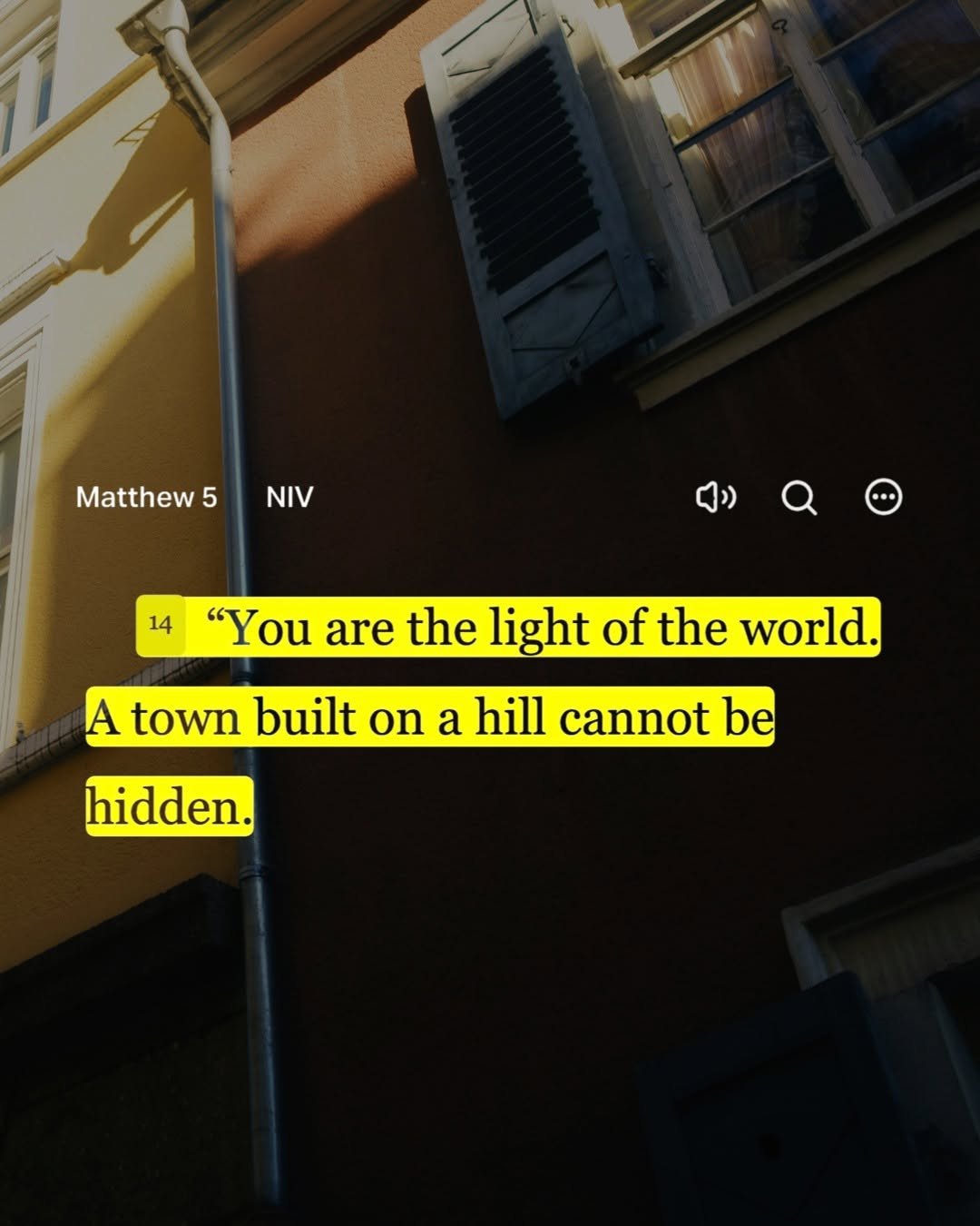 bible 게시물 이미지: Matthew 5:14