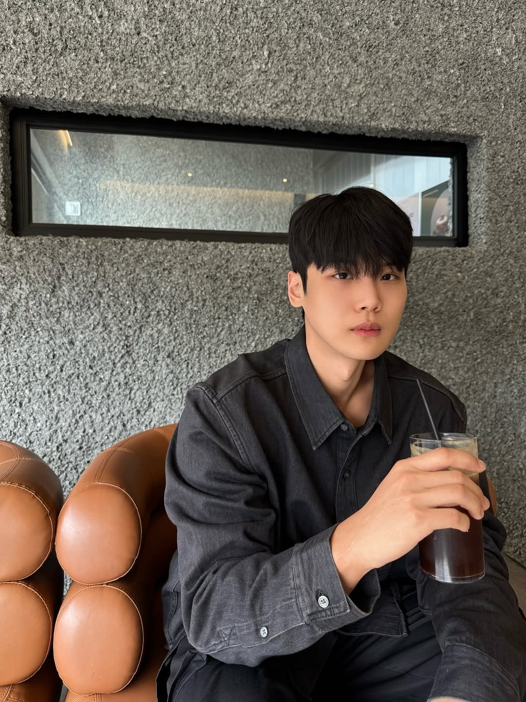 Photo by 지 우 on January 15, 2026. May be an image of drink, bolo tie and text.